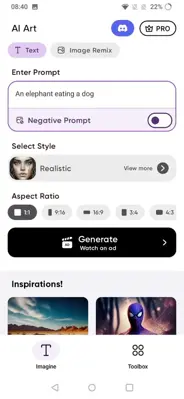 Imagine  AI Art Generator android App screenshot 6